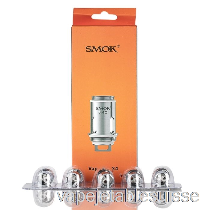 Vape Suisse Smok Vape Pen 22 Bobines De Remplacement 0,4ohm X4 Quad Core
